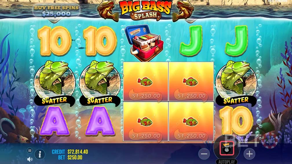 Big Bass Splash slot screenshot game scutters