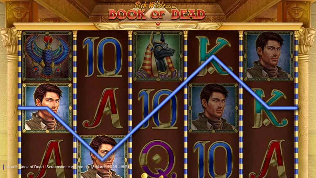 Book Of Dead slot screenshot game example