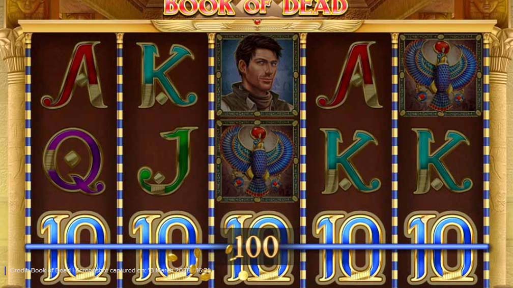 Book Of Dead slot screenshot game rules