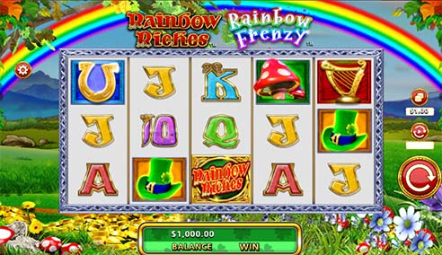 Rainbow Riches slot Main screenshot