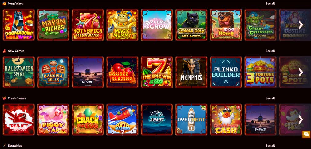 Potter Slots casino games screenshot