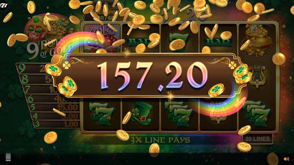 9 pots of gold slot screenshot win