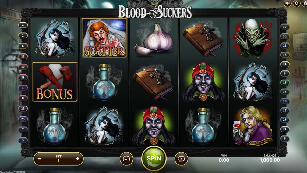 Blood Suckers slot main screenshot