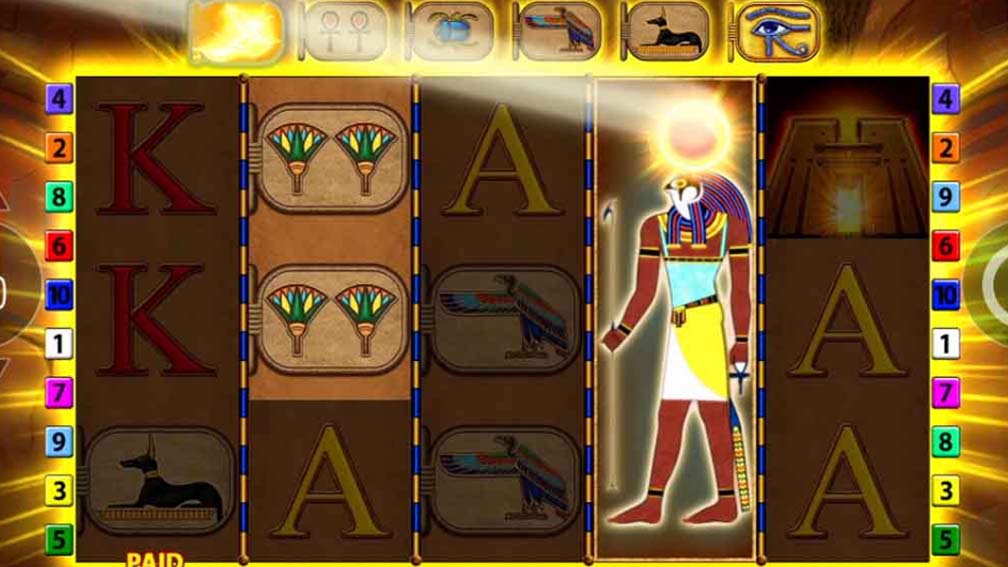 Eye of Horus slot screenshot win