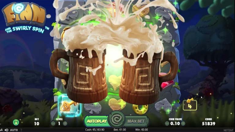 Finn and the Swirly Spin slot bonus play