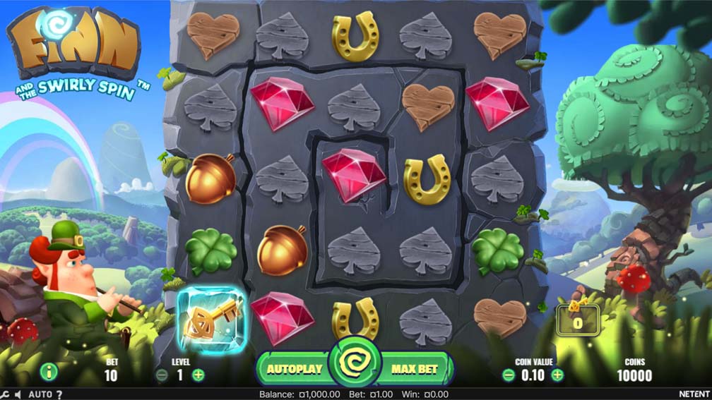 Finn and the Swirly Spin slot main screenshot