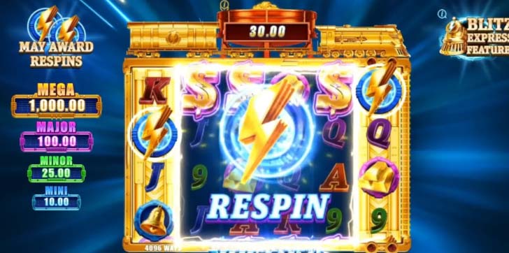 Gold Blitz slot screenshot respin