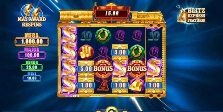 Gold Blitz slot screenshot win