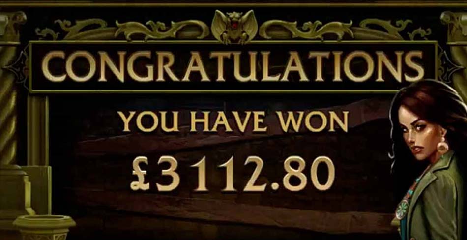 Immortal Romance slot screenshot win