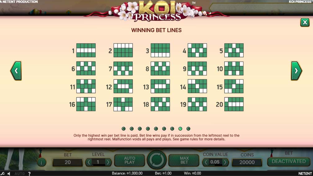Koi Princess slot how to play