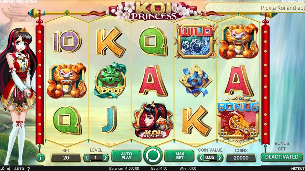 Koi Princess slot main screenshot