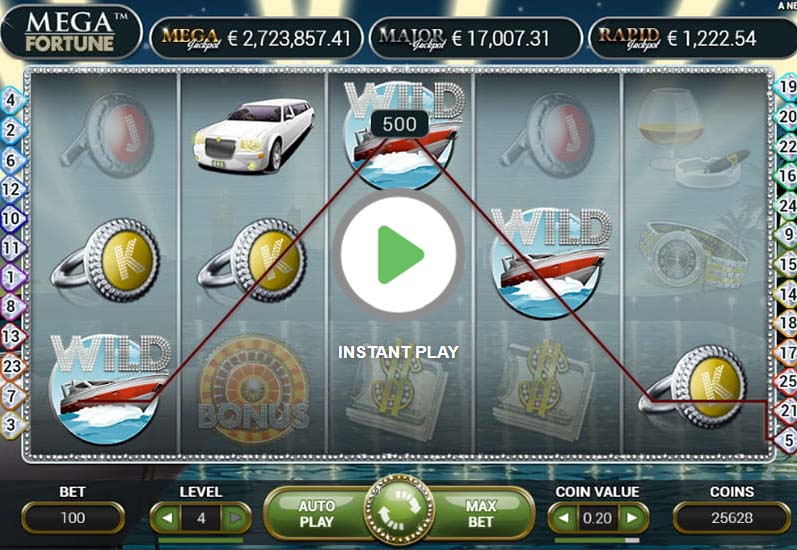 Mega Fortune slot screenshot game big win