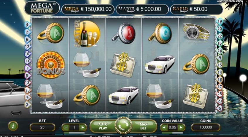 Mega Fortune slot screenshot game