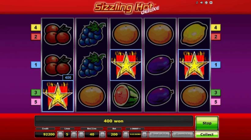 Sizzling Hot Deluxe slot game