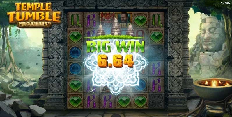 Temple Tumble slot screenshot big win