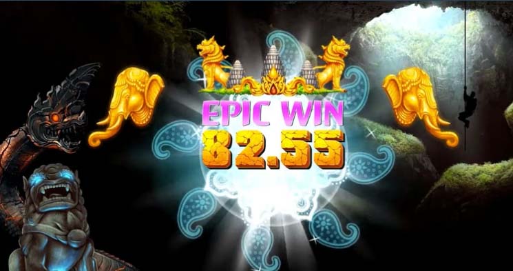 Temple Tumble slot screenshot epic win